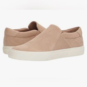 Vince Knox Leather Slip-On Sneakers- NIB- Oatmeal- Size 8.5 (Fits closer to 9)